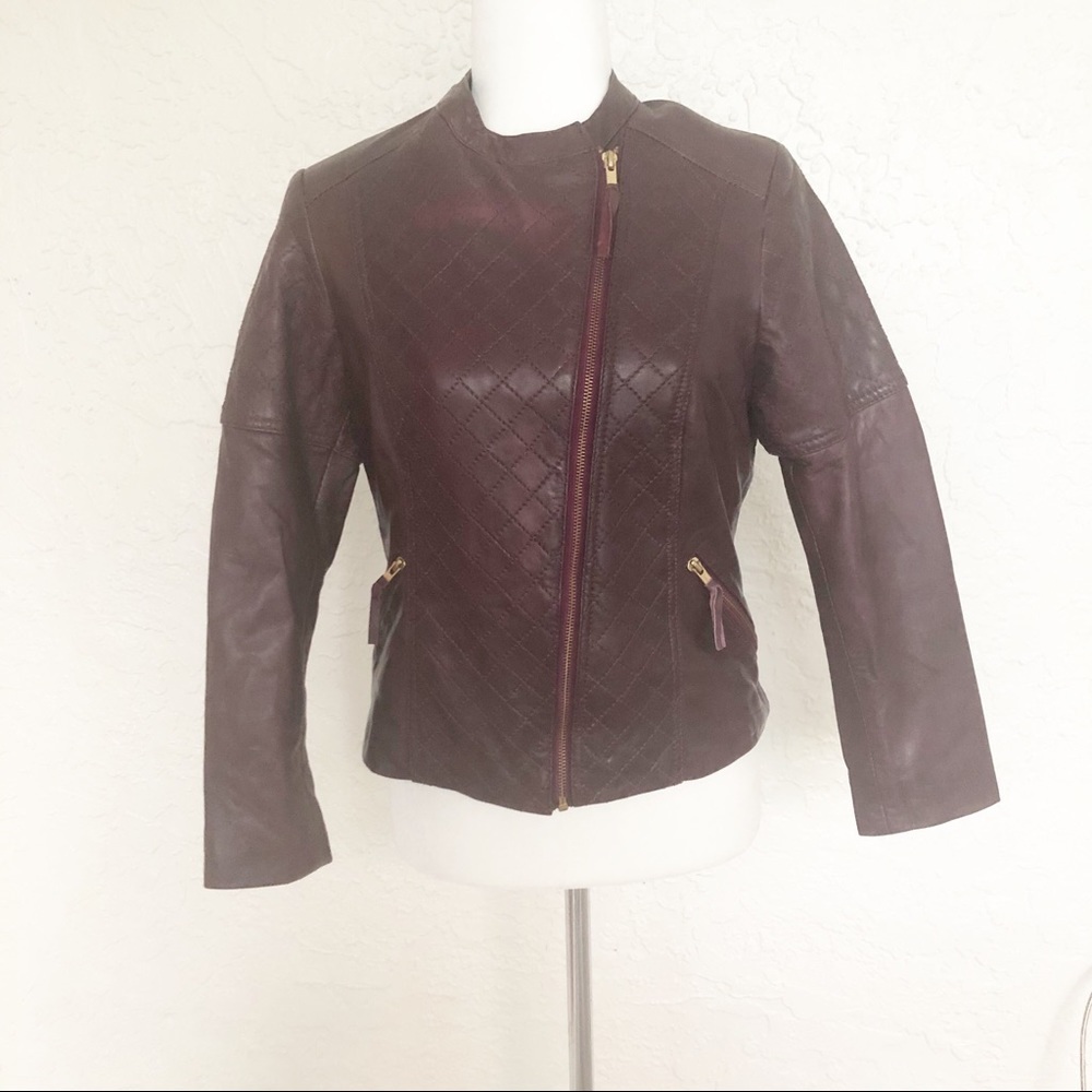 100% Genuine Leather Jacket Moto Biker Made Greece